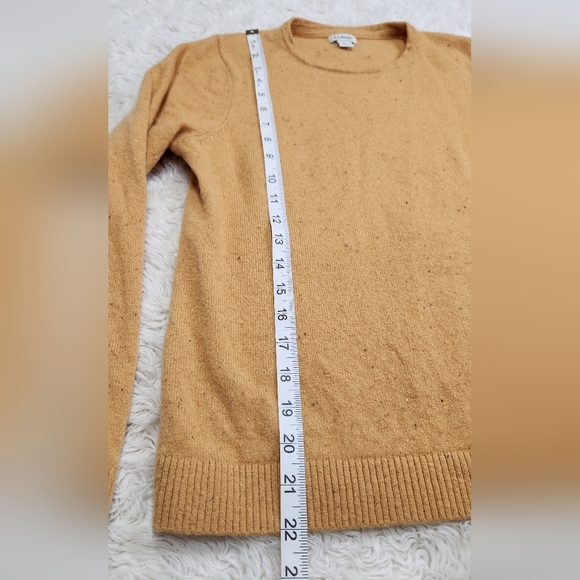 L.L. Bean Womens 100% Cashmere Long Sleeve Sweater Toffee Sz Medium Petite - Picture 6 of 9